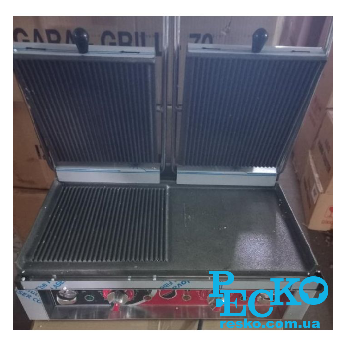 Гриль контактный Silver SS-20DН прижимной профессиональный комбинированный