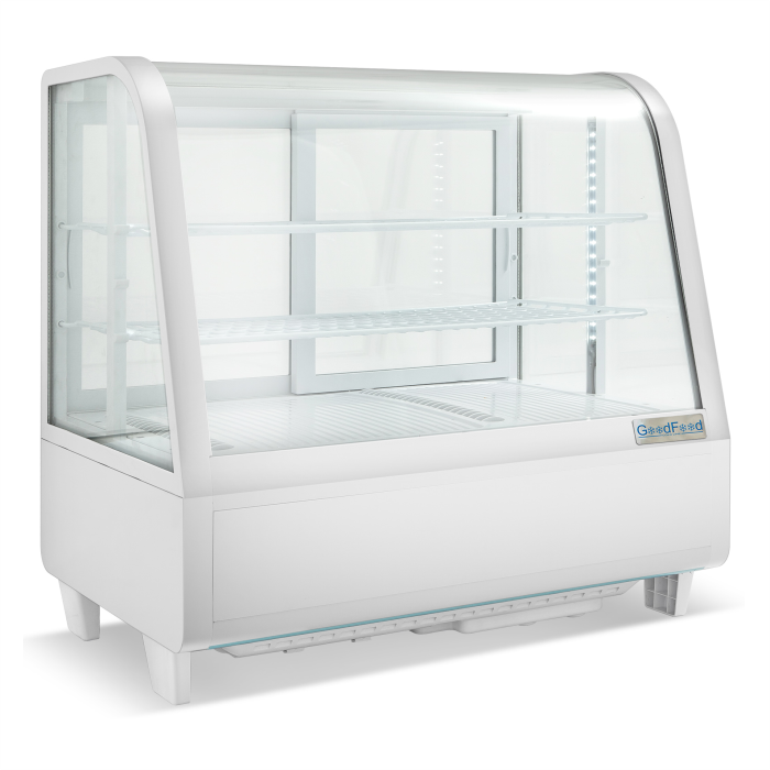 Витрина холодильная GoodFood RTW100L белая Premium кондитерская настольная горизонтальная