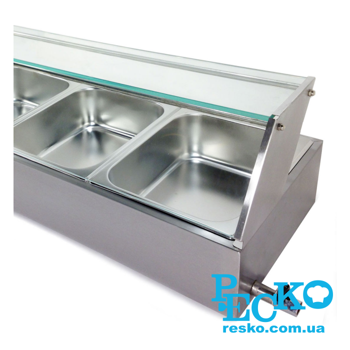 Мармит тепловой GoodFood BM4G GN 1/2 со сливным краном электрический профессиональный