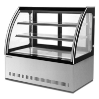 Вітрина холодильна Frosty GN900C2 нержавіюча сталь кондитерська підлогова горизонтальна