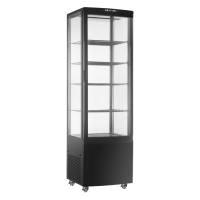 Шафа холодильна Hurakan HKN-UPD218B black вітрина барна підлогова чорна