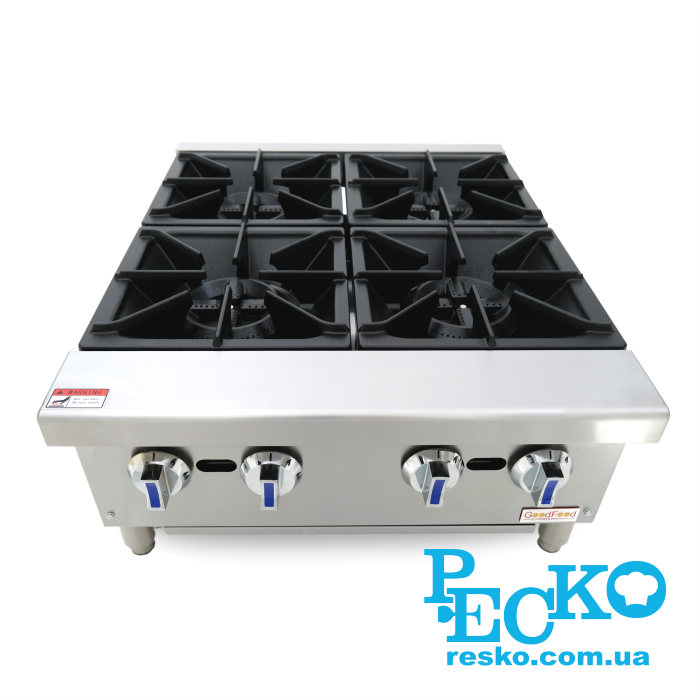 Плита газовая GoodFood GPBG4 профессиональная настольная