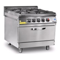 Плита газова Pimak 70S-М015-4F з духовою шафою професійна підлогова