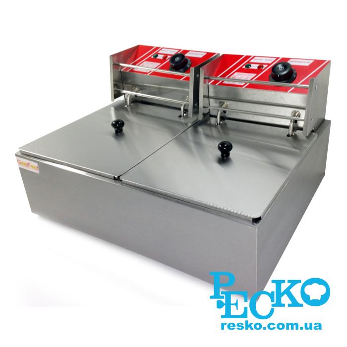 Фритюрница GoodFood EF6+6 электрическая профессиональная 6+6 л