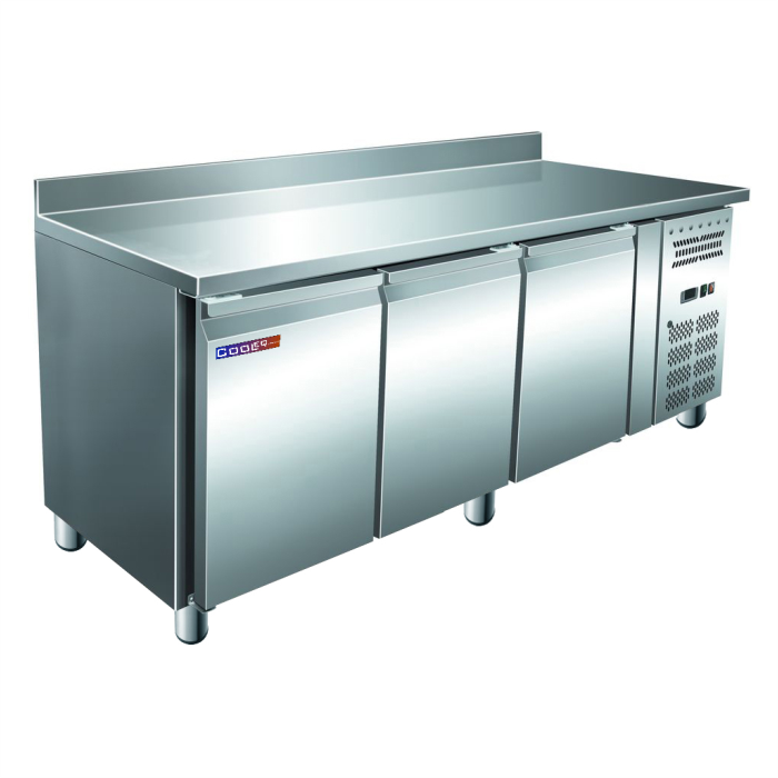 Стол холодильный Cooleq GN3100TN трехдверный пристенный борт