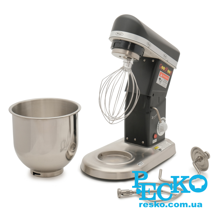 Міксер кондитерський планетарний GoodFood PM-B7 BLACK професійний 7 л промисловий настільний від компані\ РЕСКО