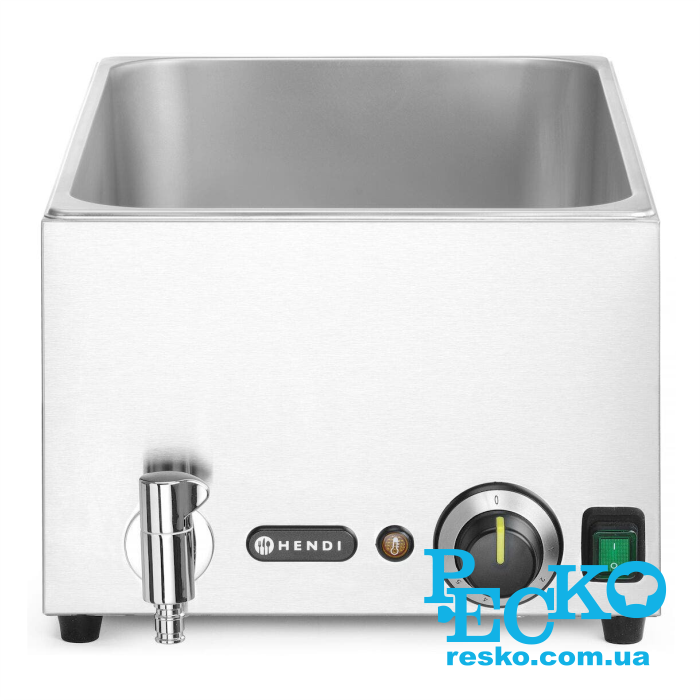 Мармит тепловой Hendi 238868 GN 1/1 со сливным краном электрический профессиональный