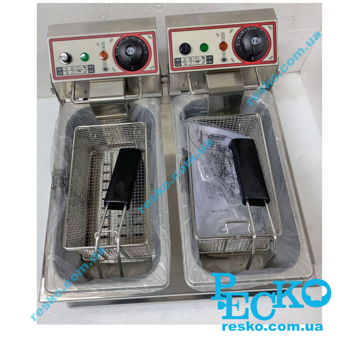 Фритюрница Beckers FB 4+4 LTA электрическая профессиональная 4+4 л