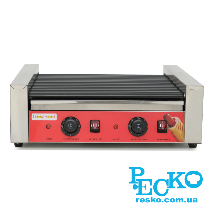 Гриль роликовый GoodFood HDRG14NS RED, 14 роликов