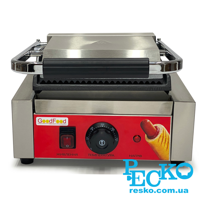 Гриль контактный GoodFood ECG10EA прижимной профессиональный комбинированный