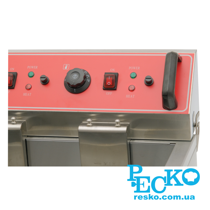 Чебуречница GoodFood EF30V с краном электрическая профессиональная 30 л