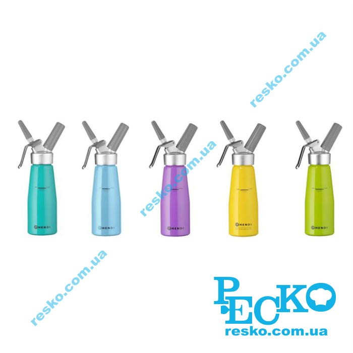 Сифон для вершків Kurt Scheller Edition 0,5 л бірюзовий Hendi 975893 Сифон для вершків Kurt Scheller Edition 0,5 л бірюзовий Hendi 975893