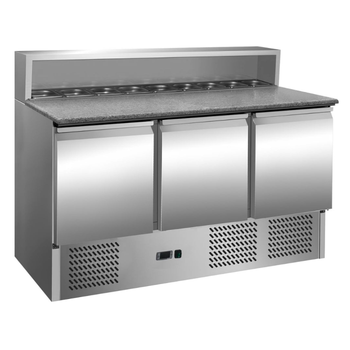 Стол для пиццы Hurakan HKN-GXSD3GN с гранитной столешницей