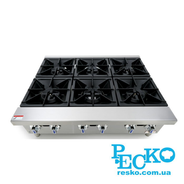 Плита газовая GoodFood GPBG6 профессиональная настольная