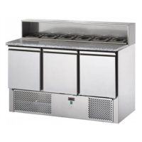 Стіл для піци Tecnodom SLV03AI холодильний з гранітною стільницею