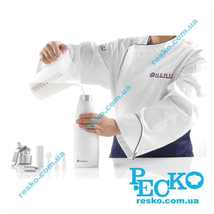 Сифон для вершків Kitchen Line 0,25 л Hendi 588031 Сифон для вершків Kitchen Line 0,25 л Hendi 588031