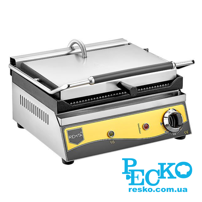 Гриль контактный Remta R76 прижимной профессиональный ребристый