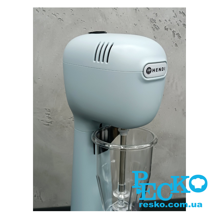 Миксер молочный Hendi 221655 для молочных коктейлей профессиональный голубой 0,95 л