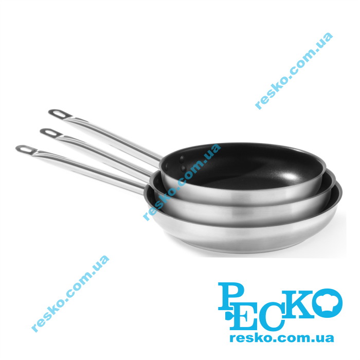 Сковорода нержавіюча сталь Ø240 мм Hendi 835401