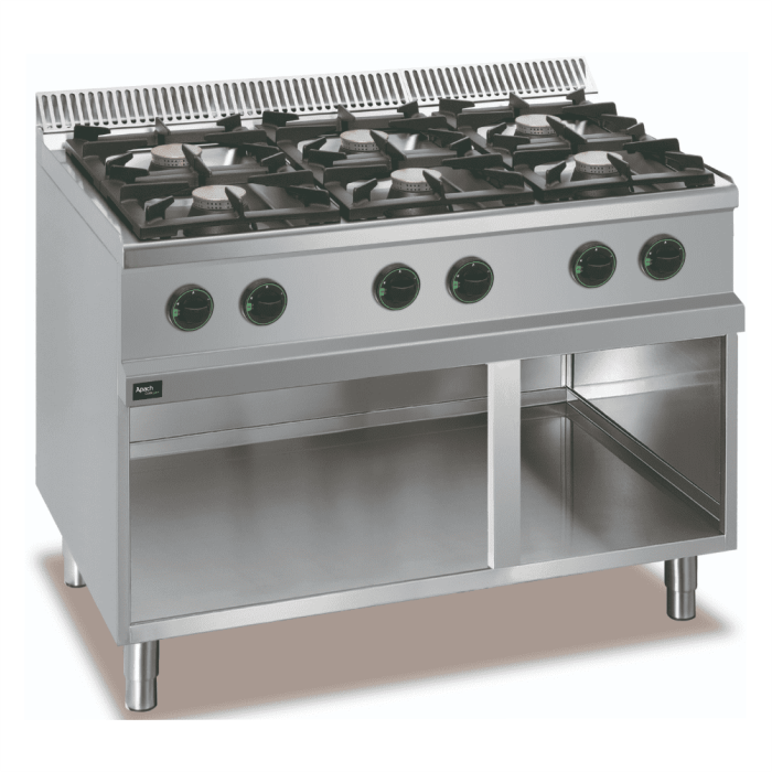 Плита газовая Apach APRG-117P газ контроллер профессиональная напольная