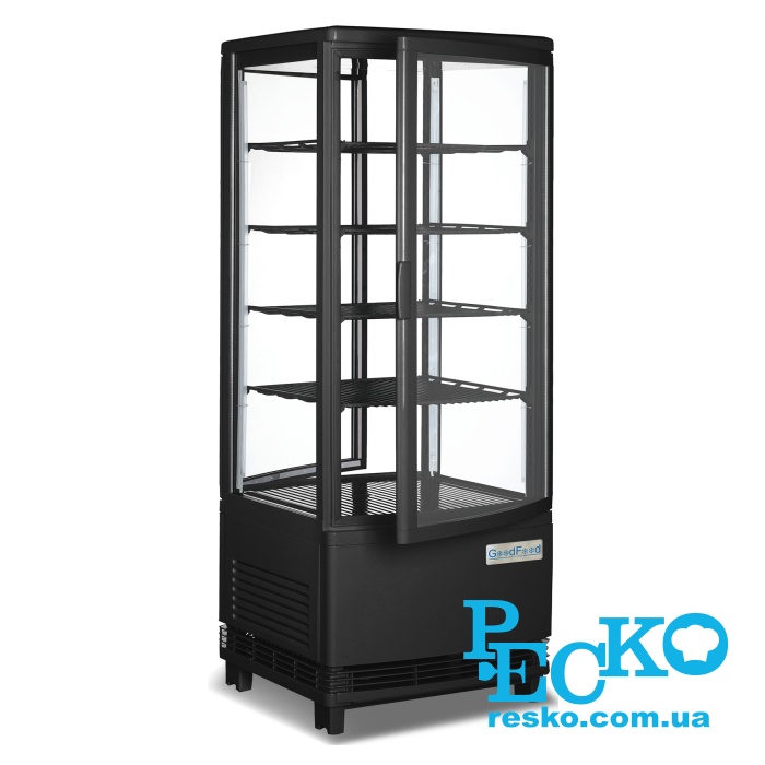 Шкаф холодильный GoodFood RT98LR2 черная витрина барная настольная black