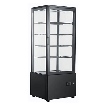 Шкаф холодильный Hurakan HKN-UPD78B black витрина барная настольная черная