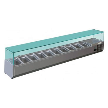 Витрина для топпинга Forcold G-VRX2000-330 холодильная для пиццы пиццерии