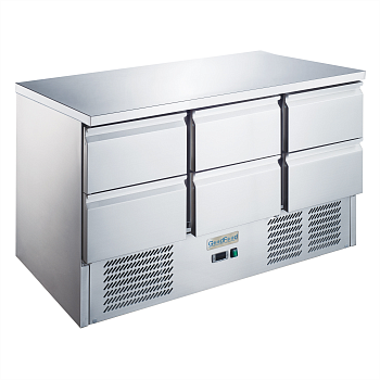 Стол холодильный GoodFood GF-S903TOP-6D-HC шесть ящиков