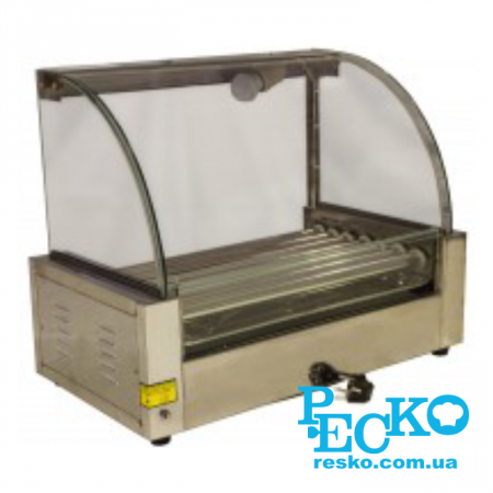 Гриль роликовый Rauder JRG-05G со стеклом 5 роликов