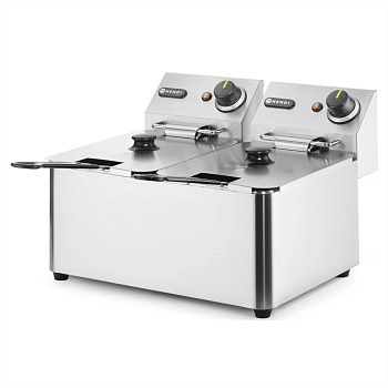 Фритюрница Hendi 205846 электрическая профессиональная 4+4 л