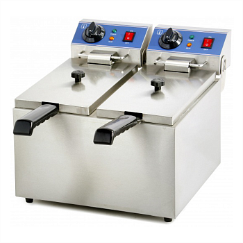 Фритюрница Reednee EF062 электрическая профессиональная 4+4 л