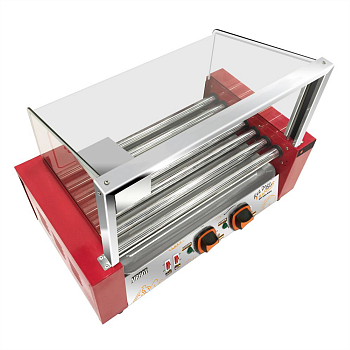 Гриль роликовый Airhot RG-7S со стеклом 7 роликов