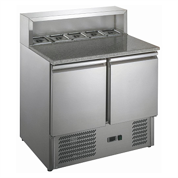 Стол для пиццы Hurakan HKN-GXSD2GN с гранитной столешницей