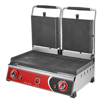 Гриль контактный Silver 2132 прижимной профессиональный комбинированный