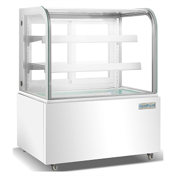 Витрина холодильная GoodFood FW270R белая кондитерская напольная горизонтальная