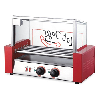 Гриль роликовый Frosty WY-005 со стеклом 5 роликов