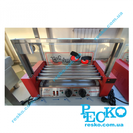 Гриль роликовый Frosty WY-005 со стеклом 5 роликов