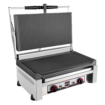 Гриль контактный Remta R79 прижимной профессиональный ребристый