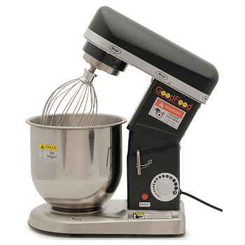 Миксер кондитерский планетарный GoodFood PM-B7 BLACK черный профессиональный 7 л промышленный настольный