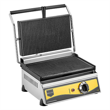 Гриль контактный Remta R71 прижимной профессиональный ребристый