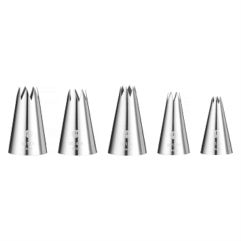 Насадки для кондитерских мешков 5 шт Hendi 551790 комплект насадок
