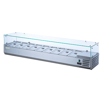 Витрина для топпинга GoodFood GF-VRX1800/330-H6C холодильная для пиццы пиццерии