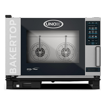 Печь конвекционная Unox XEBC04EUEPRM линия PLUS шкаф пароконвекционный пекарский