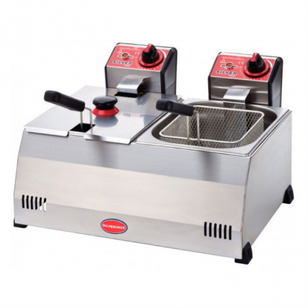 Фритюрниця Silver 2143 електрична професійна 5+5 л