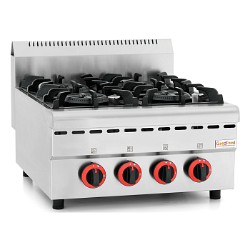 Плита газовая GoodFood GP4ATTNG газ контроллер профессиональная настольная