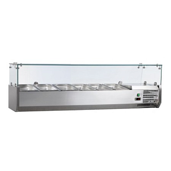 Витрина для топпинга Gooder VRX 1400/330 холодильная для пиццы пиццерии