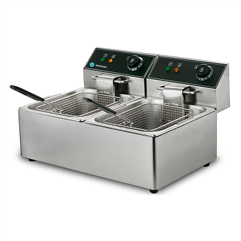 Фритюрница Hurakan HKN-FT66N электрическая профессиональная 6+6 л