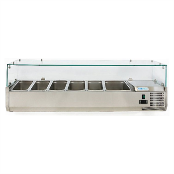 Витрина для топпинга Forcold G-VRX1500-380 холодильная для пиццы пиццерии