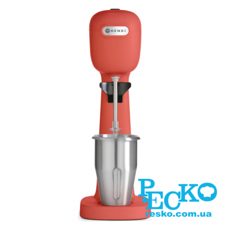 Миксер молочный Hendi 221648 для молочных коктейлей профессиональный красный 0,95 л