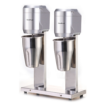 Миксер молочный GoodFood MFD22 для молочных коктейлей профессиональный 2x1 л